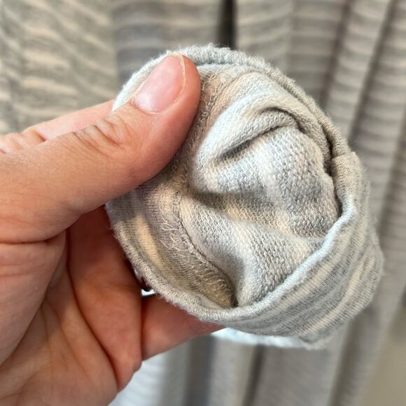 Lou & Grey Striped French Terry Cardigan | Size XS - Picture 2 of 5
